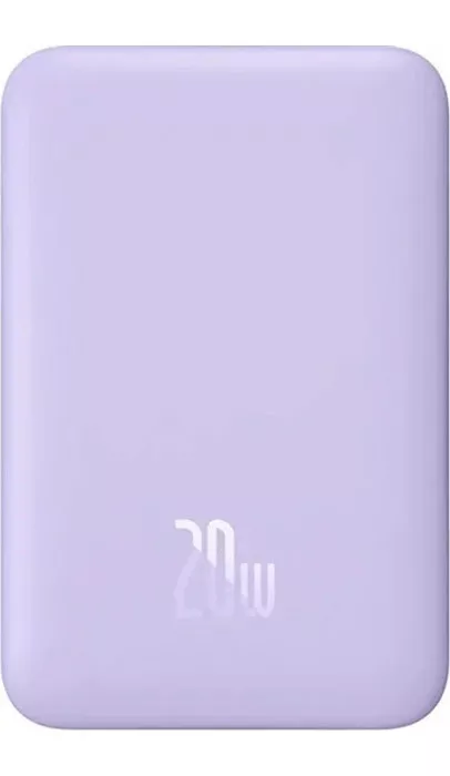 Внешний аккумулятор Baseus Magnetic Mini 10000 mAh 20W Фиолетовый (PPCX110105) | Фото 2 из 2