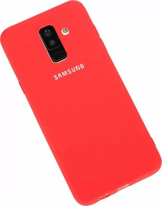 Чехол-накладка Silicone Cover для Samsung Galaxy A6 2018 Красный | Фото 2 из 3