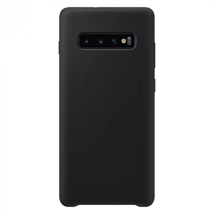 Чехол Silicone Cover для Samsung Galaxy S10 Plus Черный | Фото 1 из 3