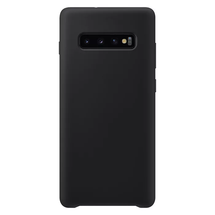 Чехол Silicone Cover для Samsung Galaxy S10 Plus Черный | Фото 3 из 3