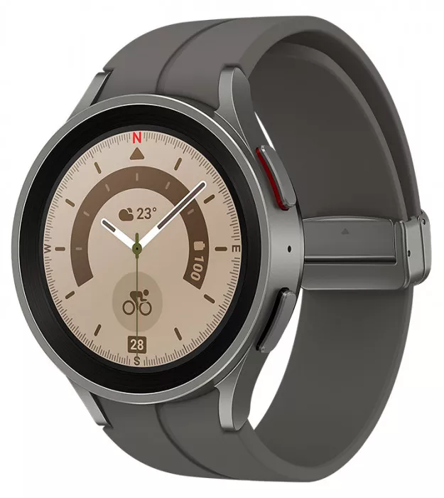 Умные часы Samsung Galaxy Watch5 Pro 45 mm Серый титан | Фото 1 из 4