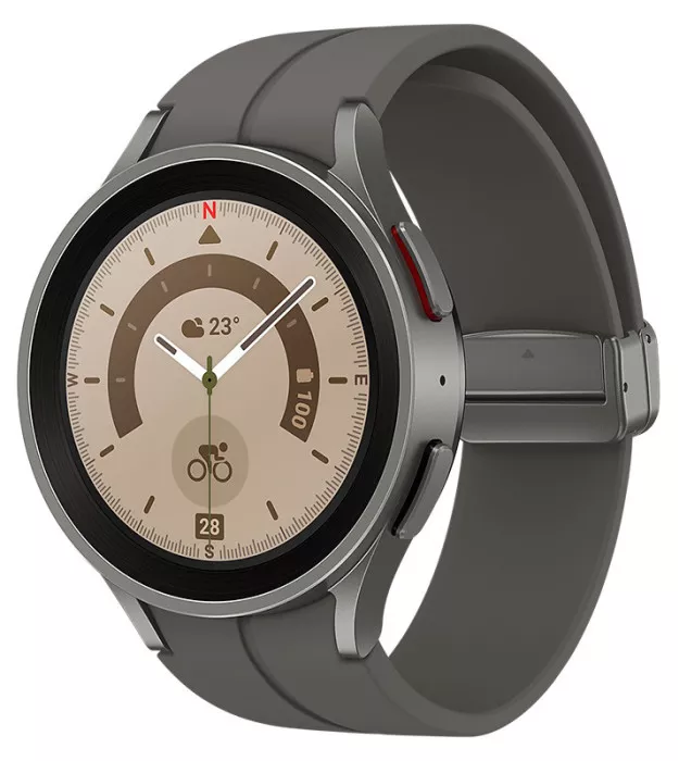 Умные часы Samsung Galaxy Watch5 Pro 45 mm Серый титан | Фото 4 из 4