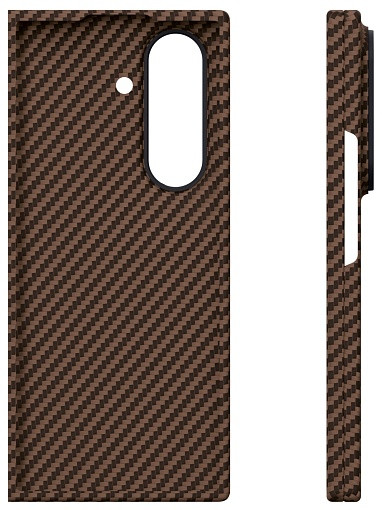 Чехол защитный VLP Kevlar Case с MagSafe для Samsung Z Fold 7, коричневый