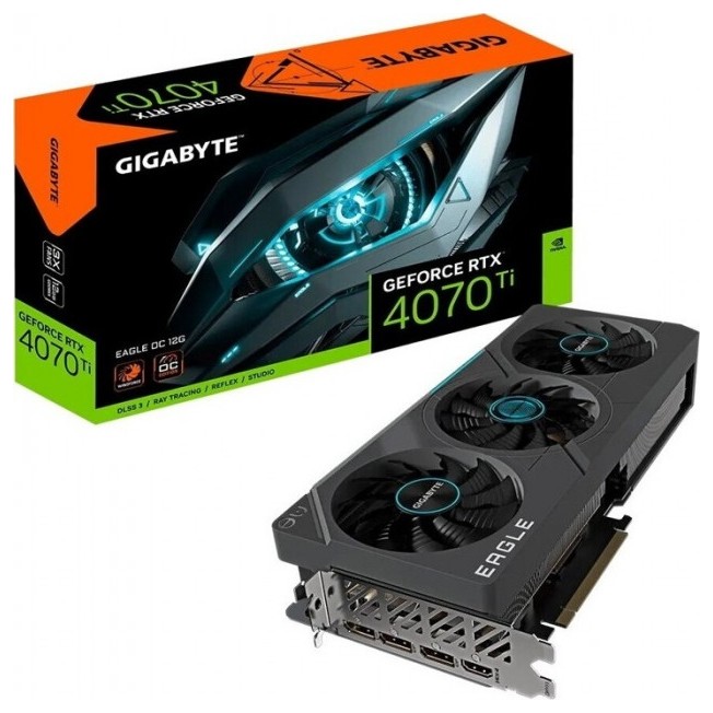 Видеокарта GIGABYTE GeForce RTX 4070 Ti EAGLE OC 12GB (GV-N407TEAGLE OC-12GD), Retail