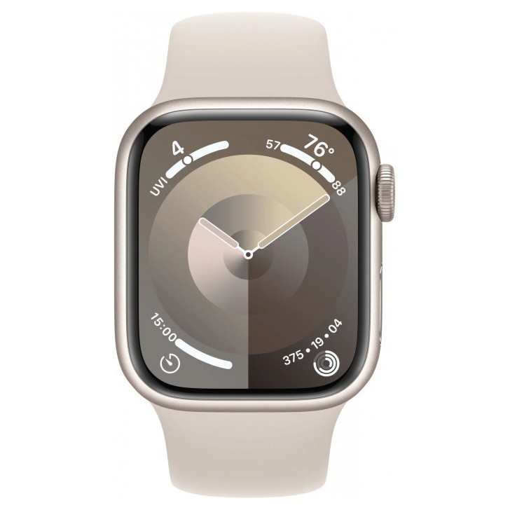 Умные часы Apple Watch Series 9 45mm GPS Aluminum Case with Sport Band Starlight | Фото 2 из 3