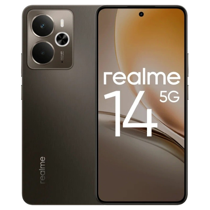 Смартфон realme 14 8/256GB Графитовый черный | Фото 1 из 3