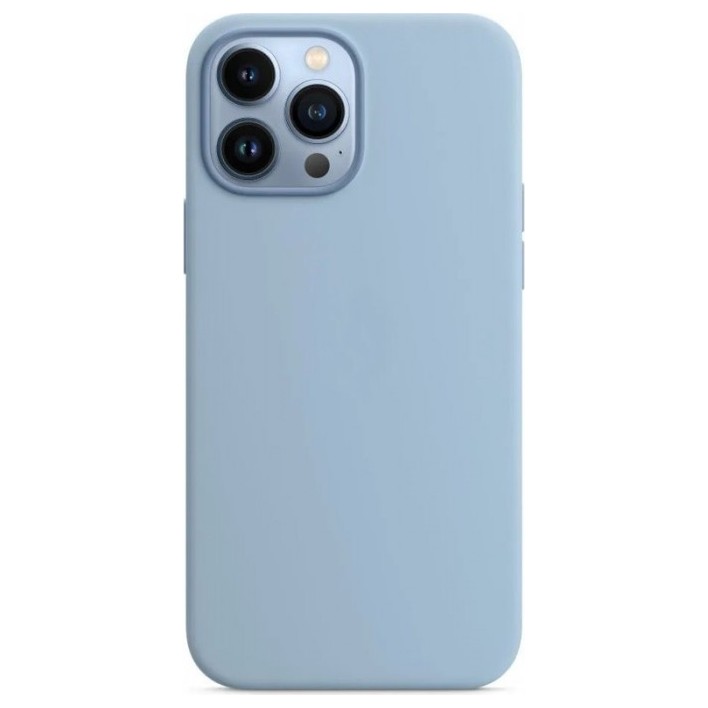 Чехол Silicone Case with Magsafe + IC для iPhone 13 Pro Max Голубой (Blue Fog)