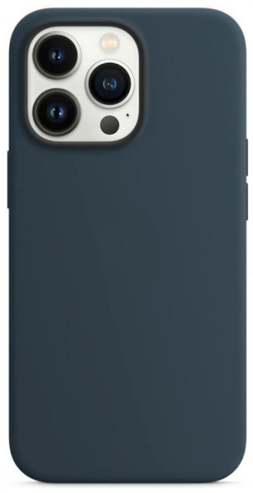Чехол Silicone Case with Magsafe для iPhone 13 Pro Темно-синий (Abyss Blue)+IC