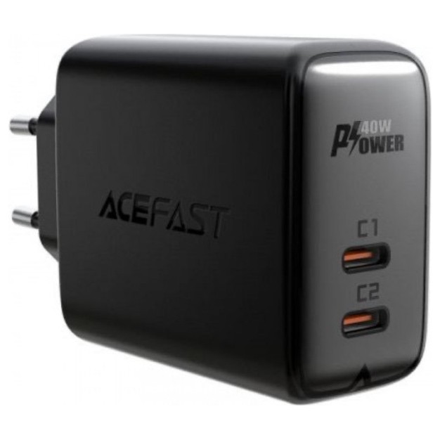 Зарядное устройство ACEFAST A9 40W USB-C+USB-C Черный | Фото 1 из 2