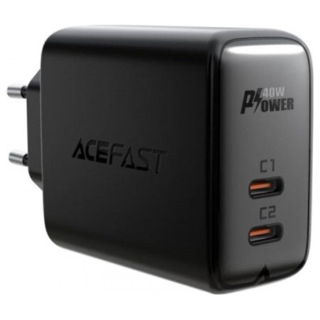 Зарядное устройство ACEFAST A9 40W USB-C+USB-C Черный | Фото 2 из 2