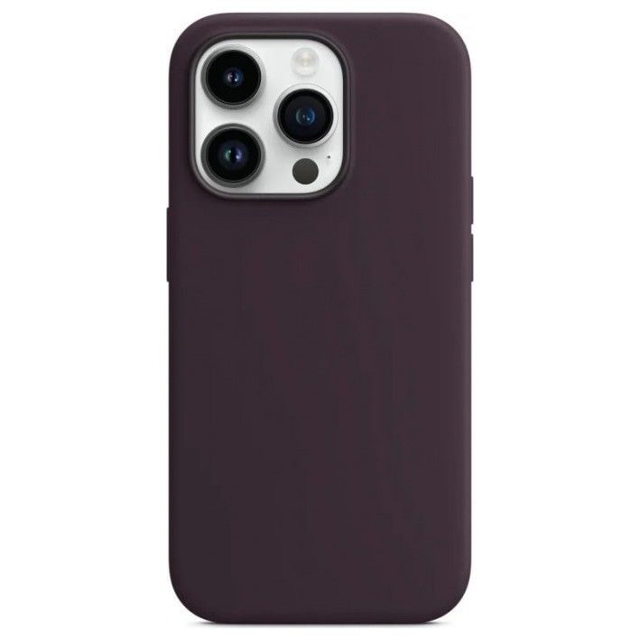 Чехол Silicone Case with Magsafe для iPhone 14 Pro Max Elderberry