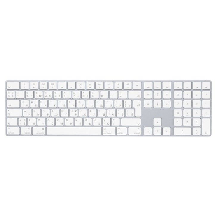Клавиатура Apple Magic Keyboard with Numeric Keypad Bluetooth Белый (MQ052RS/A) | Фото 1 из 3