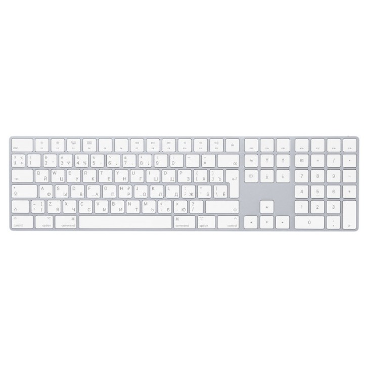 Клавиатура Apple Magic Keyboard with Numeric Keypad Bluetooth Белый (MQ052RS/A)