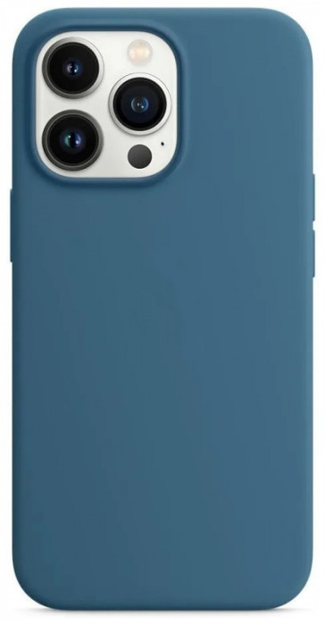 Чехол Silicone Case with Magsafe для iPhone 13 Pro Синий (Blue Jay) +IC