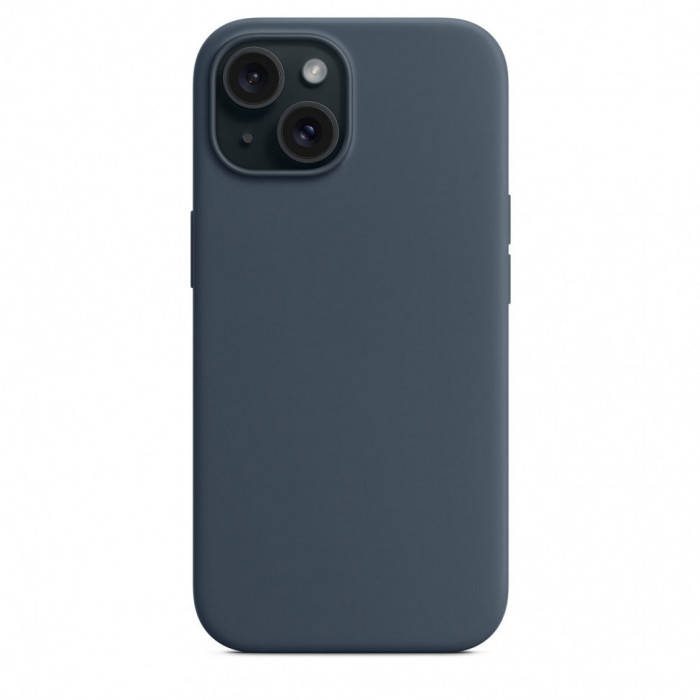 Чехол Silicone Case MagSafe для iPhone 15 Strom Blue