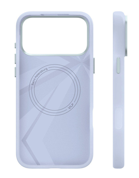 Чехол защитный VLP Aster Pro Case с MagSafe для iPhone 17 Pro Max, голубой