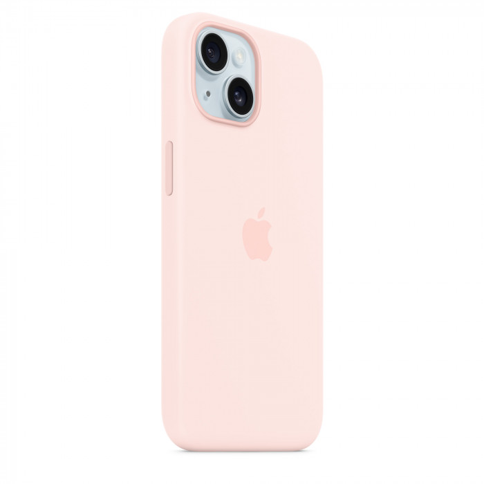 Чехол Silicone Case MagSafe для iPhone 15 Light Pink