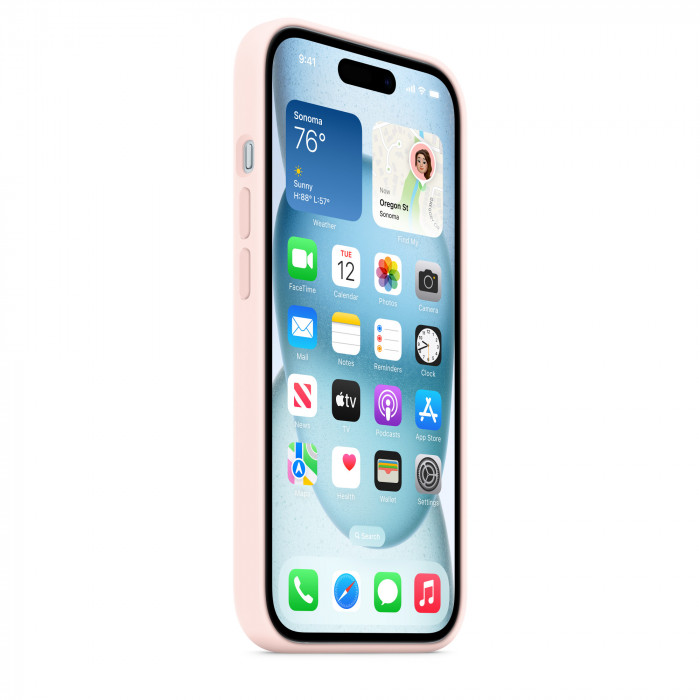 Чехол Silicone Case MagSafe для iPhone 15 Light Pink