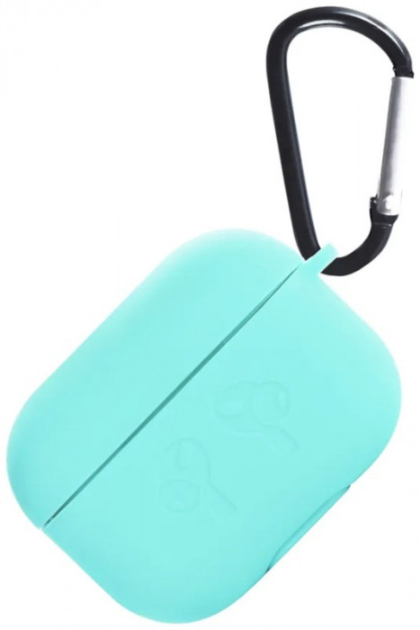 Чехол Gurdini SoftTouch c карабином для Airpods Pro 2 Мятный | Фото 1 из 2