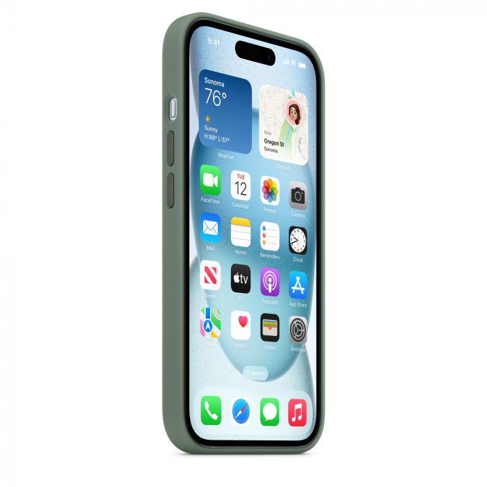 Чехол Silicone Case MagSafe для iPhone 15 Cypress