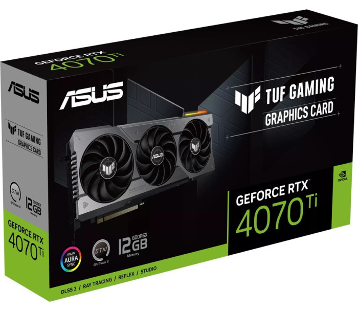 Видеокарта ASUS TUF Gaming GeForce RTX 4070 Ti 12GB (TUF-RTX4070TI-12G-GAMING), Retail