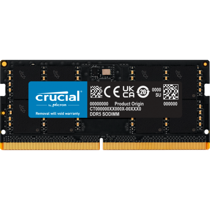 Оперативная память 32Gb DDR5 5600MHz Crucial SO-DIMM (CT32G56C46S5)