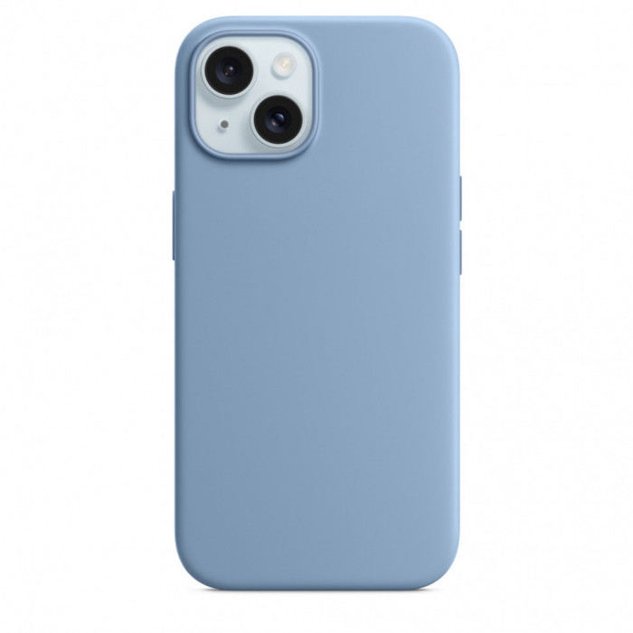 Чехол Silicone Case MagSafe для iPhone 15 Winter Blue