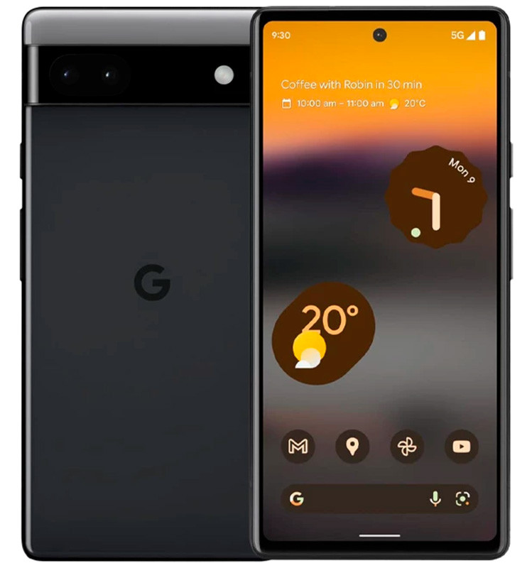 Смартфон Google Pixel 6A 6/128GB Черный (Stormy Black) купить в ...
