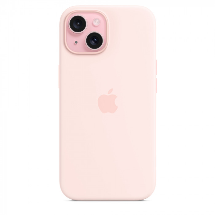 Чехол Silicone Case MagSafe для iPhone 15 Plus Light Pink