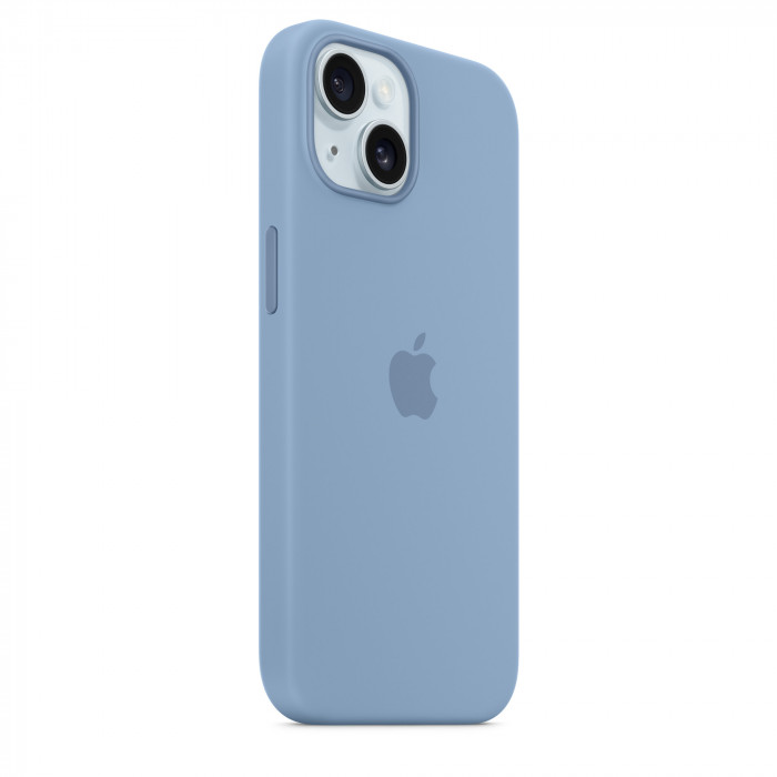 Чехол Silicone Case MagSafe для iPhone 15 Plus Winter Blue