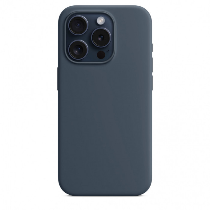 Чехол Silicone Case MagSafe для iPhone 15 Pro Strom Blue