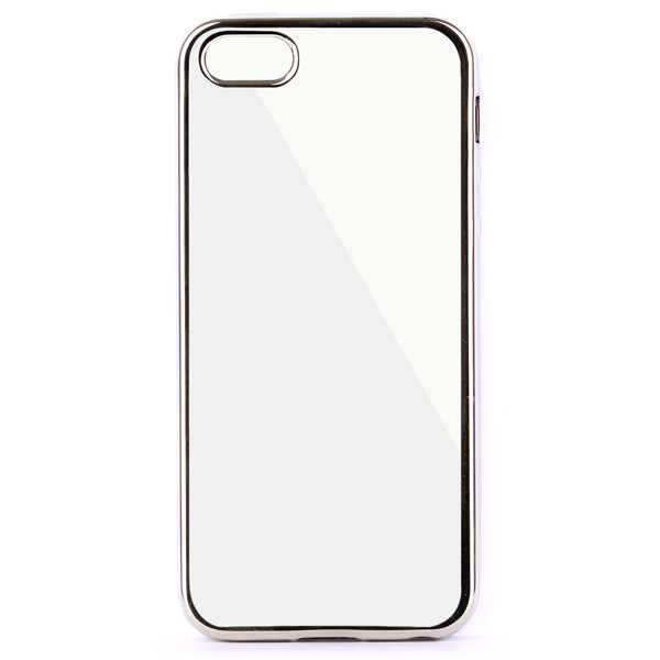Чехол-накладка силиконовая для iPhone 6/6s с зеркальной рамкой