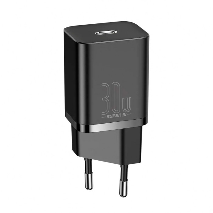Зарядное устройство Baseus Super Si Quick Charger 1C 30W EU Черный (CCSUP-J01) | Фото 3 из 3