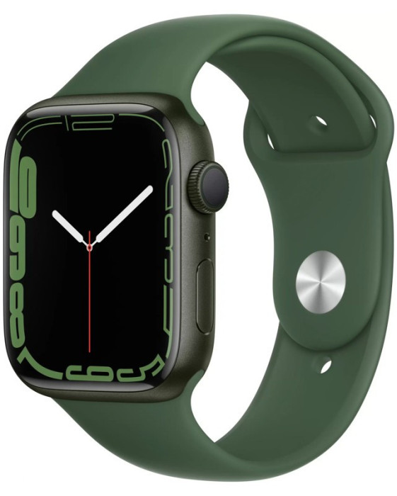 Умные часы Apple Watch Series 7 GPS 45mm Aluminum Case with Sport Band Зеленый | Фото 5 из 5