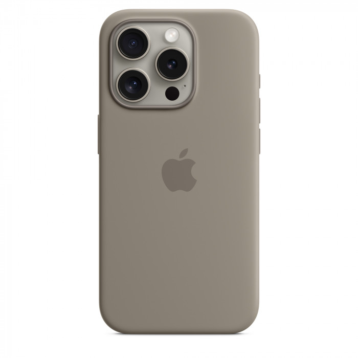 Чехол Silicone Case MagSafe для iPhone 15 Pro Clay