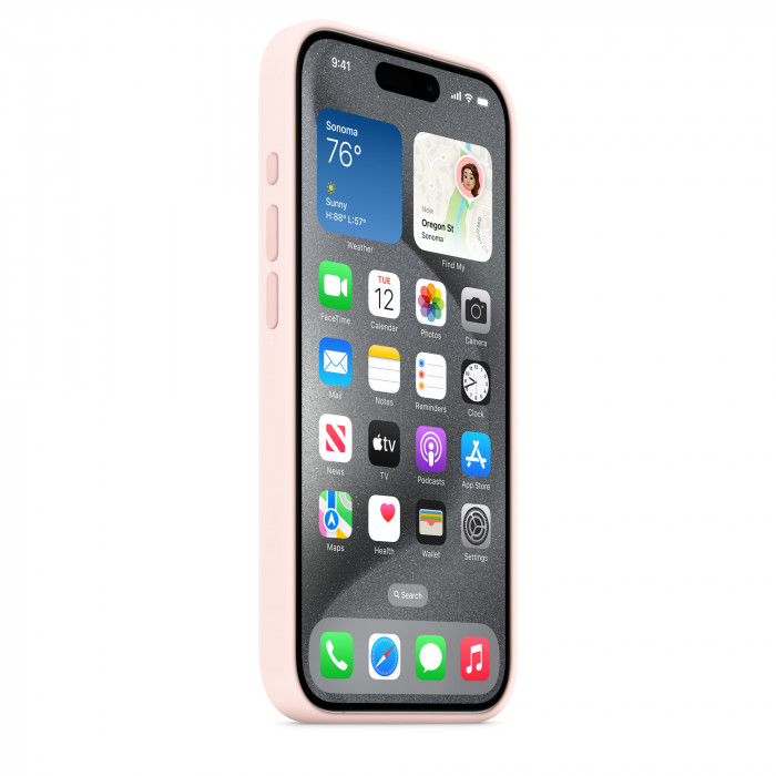 Чехол Silicone Case MagSafe для iPhone 15 Pro Light Pink