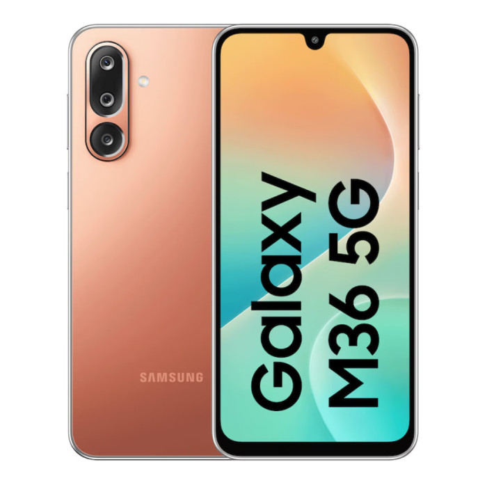 Смартфон Samsung Galaxy M36 5G 6/128GB Оранжевый (Haze Orange)