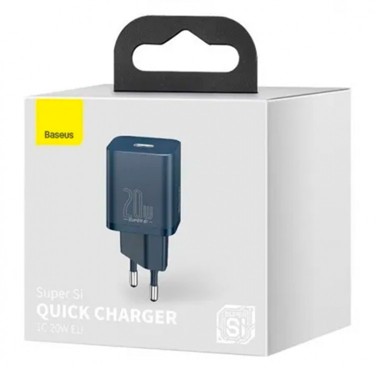Зарядное устройство Baseus Super Si Quick Charger 1C 20W EU Синий  (CCSUP-B03) купить в Воронеже по низкой цене | Интернет-магазин  Хатико-Техника (ранее AppVoronezh)