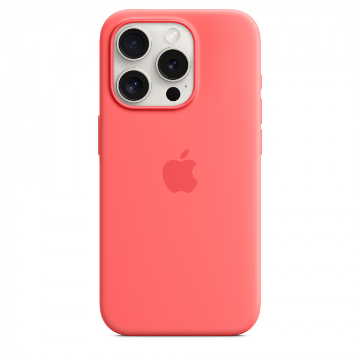 Чехол Silicone Case MagSafe для iPhone 15 Pro Guava