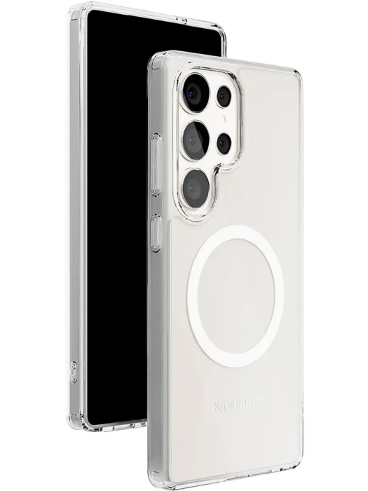 Чехол защитный VLP LITE Air Case с MagSafe для Samsung S25 Ultra, прозрачный