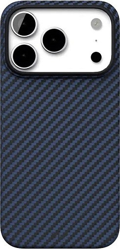 Чехол защитный VLP Kevlar Case с MagSafe для iPhone 17 Pro, темно-синий