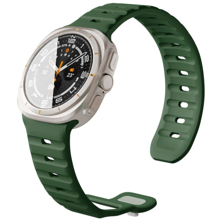 Ремешок силиконовый VLP Pulse Band для Samsung Galaxy Watch Ultra 47 мм, Зеленый