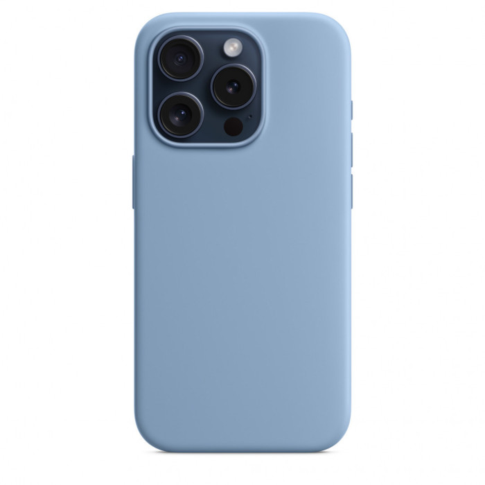 Чехол Silicone Case MagSafe для iPhone 15 Pro Winter Blue