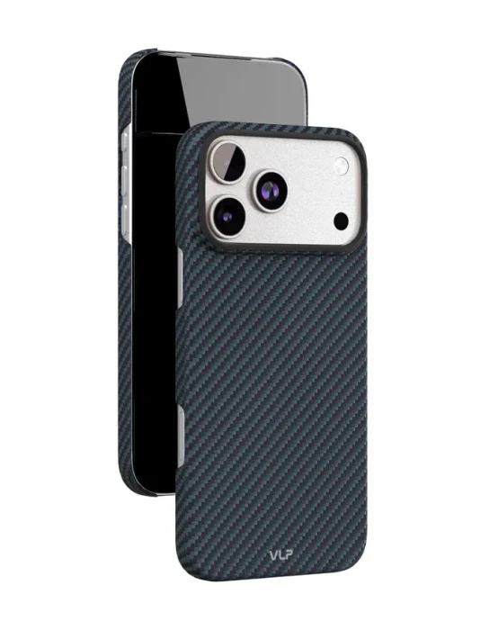 Чехол защитный VLP Kevlar Case с MagSafe для iPhone 17 Pro Max, темно-синий