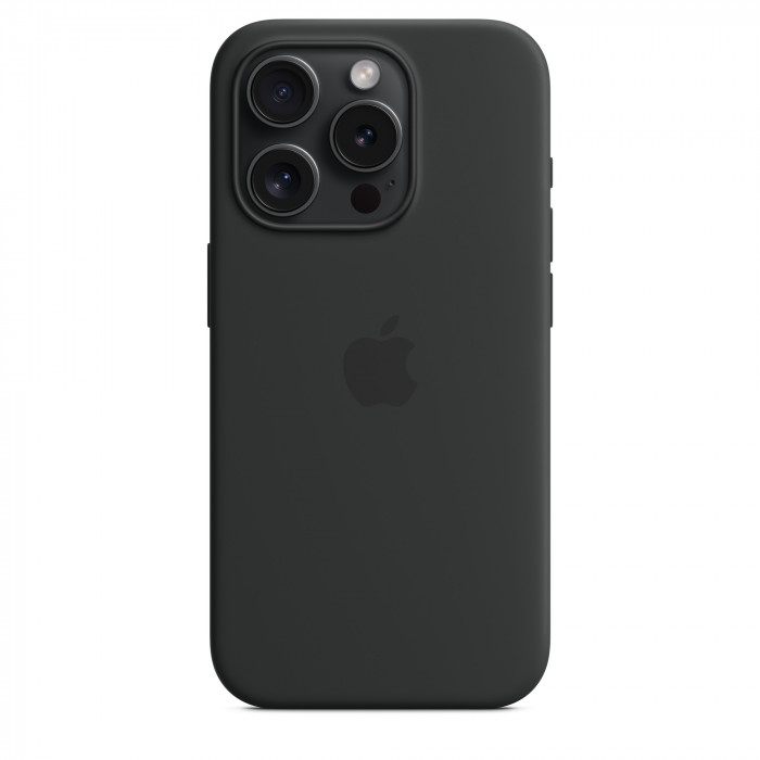 Чехол Silicone Case MagSafe для iPhone 15 Pro Black