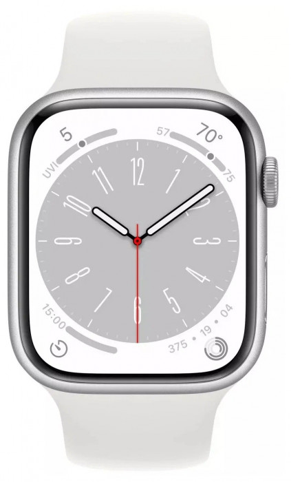 Умные часы Apple Watch Series 8 41mm GPS Silver Aluminum Case with Sport Band White