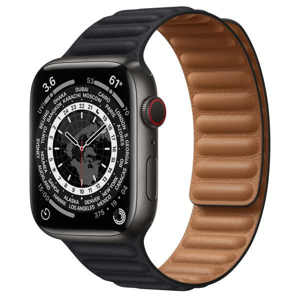 Ремешок для Apple Watch 38/40/41mm Black Leather Link Small | Фото 3 из 3