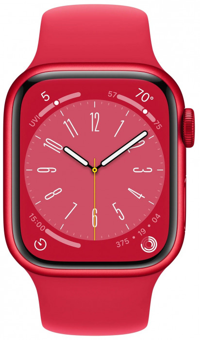 Умные часы Apple Watch Series 8 45mm GPS Red Aluminum Case with Sport Band Product Red