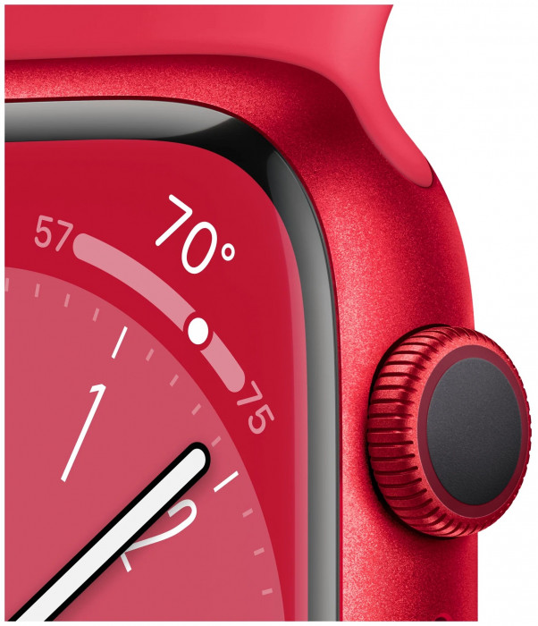 Умные часы Apple Watch Series 8 45mm GPS Red Aluminum Case with Sport Band Product Red