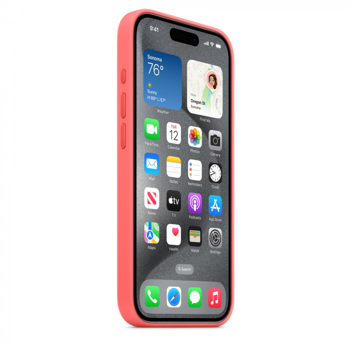 Чехол Silicone Case MagSafe для iPhone 15 Pro Max Guava